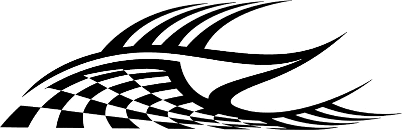 rt_149 Racing Tribal Graphic Flame Decal