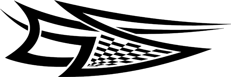 rt_150 Racing Tribal Graphic Flame Decal