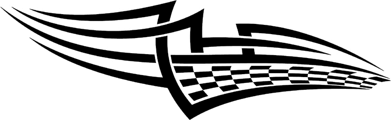 rt_154 Racing Tribal Graphic Flame Decal