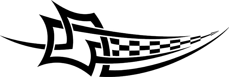 rt_157 Racing Tribal Graphic Flame Decal