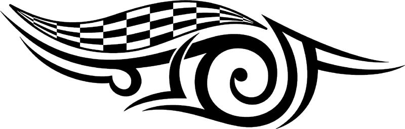 rt_161 Racing Tribal Graphic Flame Decal