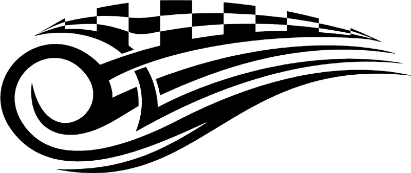 rt_164 Racing Tribal Graphic Flame Decal