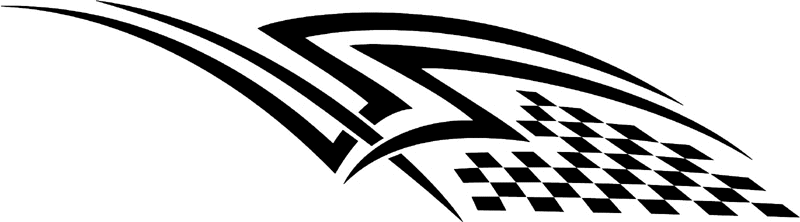 rt_177 Racing Tribal Graphic Flame Decal