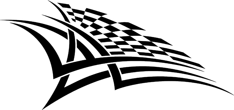 rt_180 Racing Tribal Graphic Flame Decal