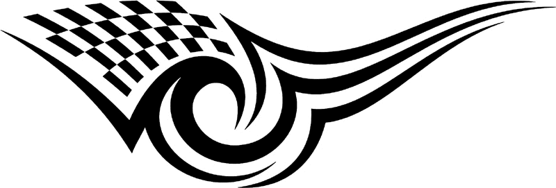 rt_183 Racing Tribal Graphic Flame Decal