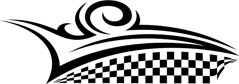 rt_189 Racing Tribal Graphic Flame Decal