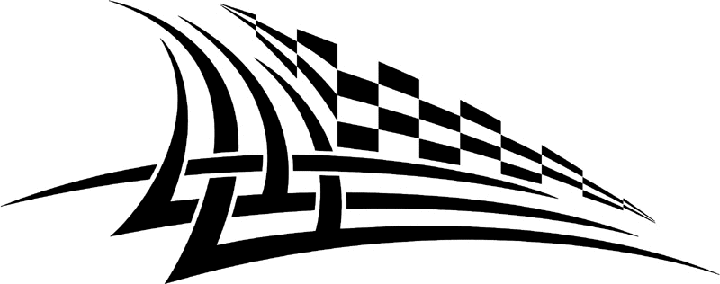 rt_191 Racing Tribal Graphic Flame Decal