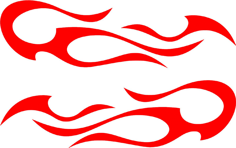 side_27 Side Flames Graphic Flame Decal