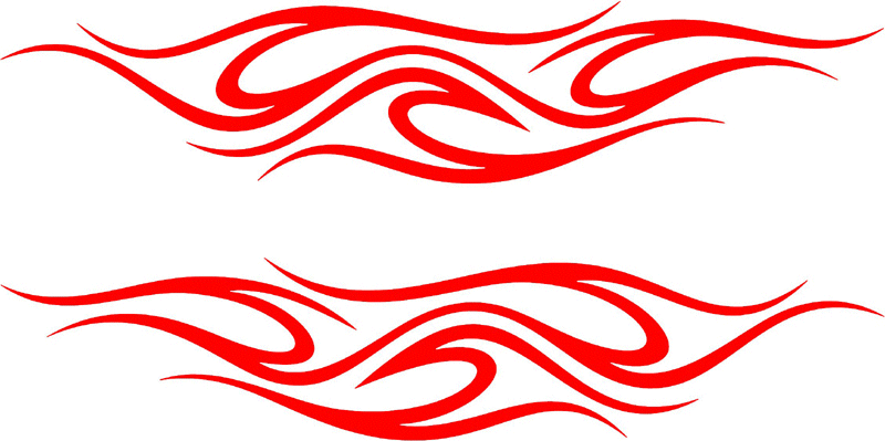 side_41 Side Flames Graphic Flame Decal