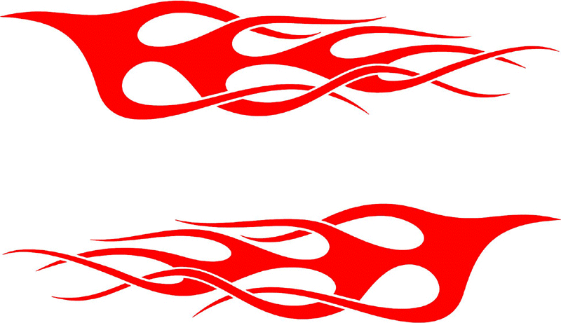 side_49 Side Flames Graphic Flame Decal