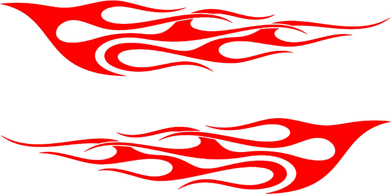 side_51 Side Flames Graphic Flame Decal