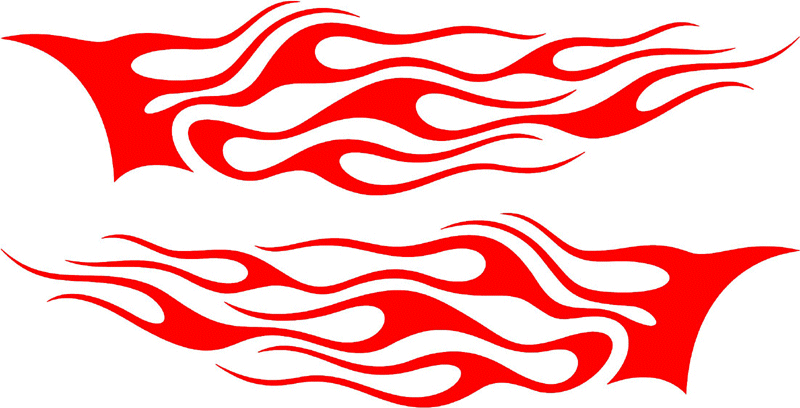 side_52 Side Flames Graphic Flame Decal