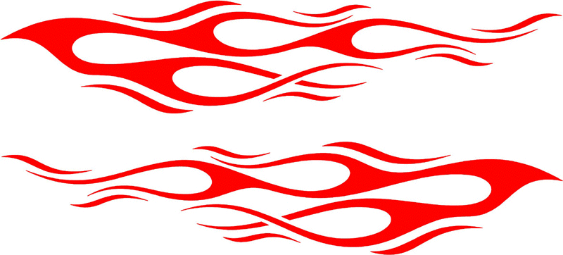 side_56 Side Flames Graphic Decal Stickers Customized Online