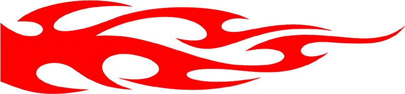 smart_06 Smart Tribal Flames Graphic Flame Decal