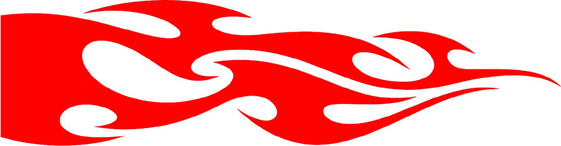 smart_11 Smart Tribal Flames Graphic Flame Decal