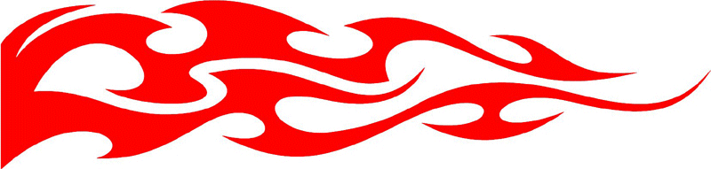 smart_22 Smart Tribal Flames Graphic Flame Decal
