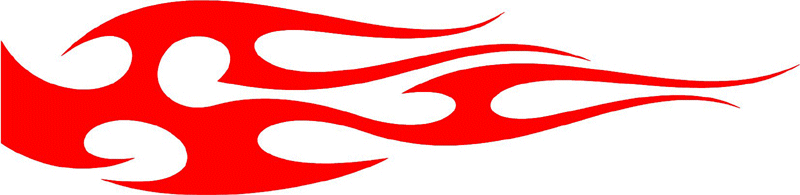 smart_25 Smart Tribal Flames Graphic Flame Decal