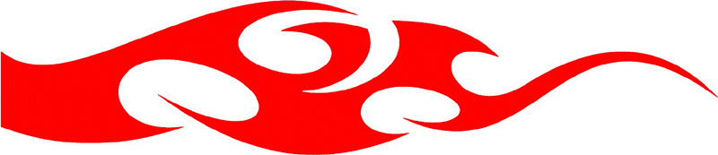 smart_29 Smart Tribal Flames Graphic Flame Decal