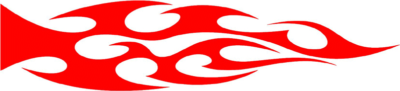 smart_31 Smart Tribal Flames Graphic Flame Decal