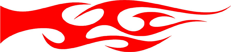 smart_33 Smart Tribal Flames Graphic Flame Decal