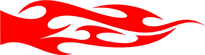smart_36 Smart Tribal Flames Graphic Flame Decal