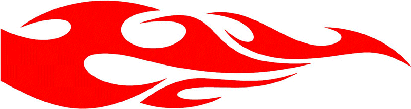 smart_39 Smart Tribal Flames Graphic Flame Decal