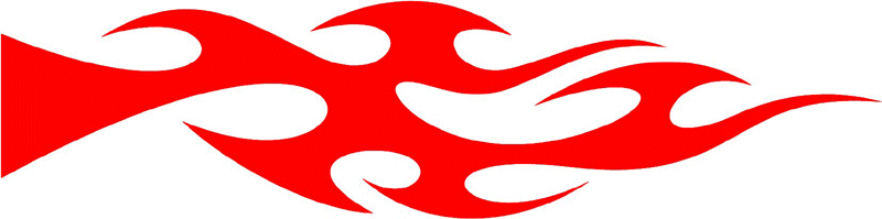 smart_42 Smart Tribal Flames Graphic Flame Decal