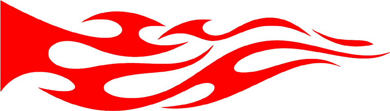 smart_49 Smart Tribal Flames Graphic Flame Decal