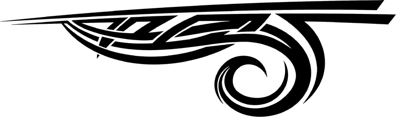 st_100 Speed Tribal Graphic Flame Decal