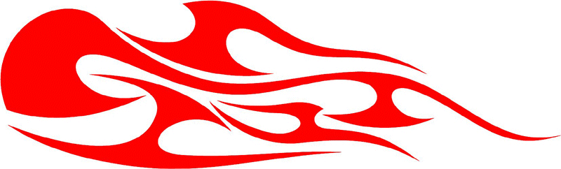 tribal_028 Tribal Flames Graphic Flame Decal