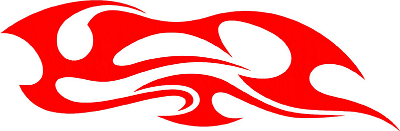 tribal_029 Tribal Flames Graphic Flame Decal