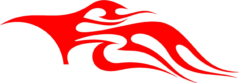 tribal_032 Tribal Flames Graphic Flame Decal