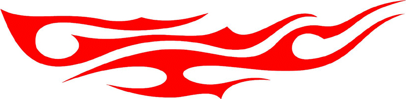 tribal_038 Tribal Flames Graphic Flame Decal