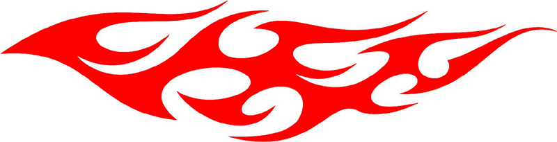 tribal_041 Tribal Flames Graphic Flame Decal