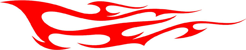 tribal_048 Tribal Flames Graphic Flame Decal