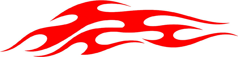 tribal_049 Tribal Flames Graphic Flame Decal