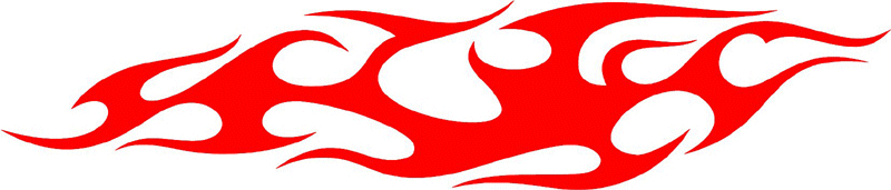 tribal_051 Tribal Flames Graphic Flame Decal