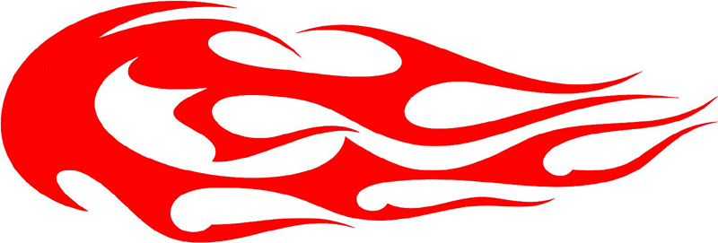 tribal_052 Tribal Flames Graphic Flame Decal