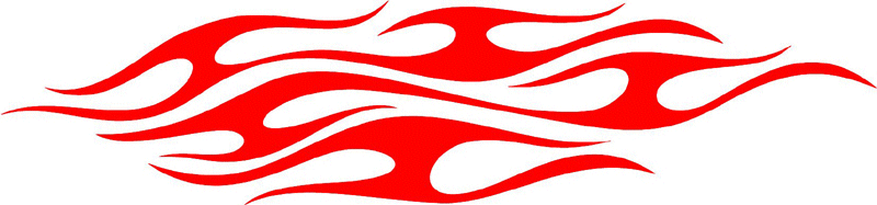 tribal_053 Tribal Flames Graphic Flame Decal