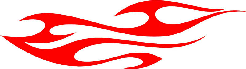 tribal_054 Tribal Flames Graphic Flame Decal