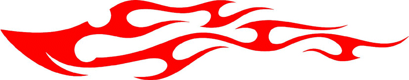 tribal_055 Tribal Flames Graphic Flame Decal