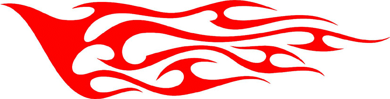 tribal_056 Tribal Flames Graphic Flame Decal