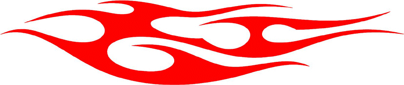 tribal_059 Tribal Flames Graphic Flame Decal