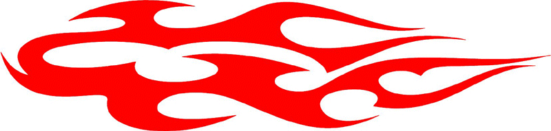 tribal_062 Tribal Flames Graphic Flame Decal