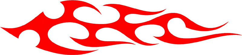 tribal_063 Tribal Flames Graphic Flame Decal