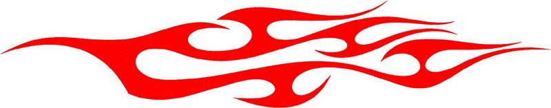 tribal_064 Tribal Flames Graphic Flame Decal