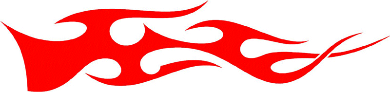 tribal_070 Tribal Flames Graphic Flame Decal