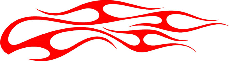 tribal_072 Tribal Flames Graphic Flame Decal