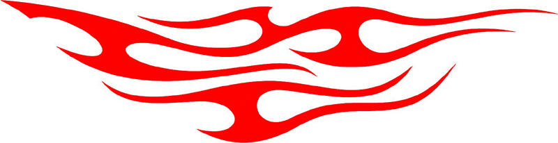 tribal_073 Tribal Flames Graphic Flame Decal