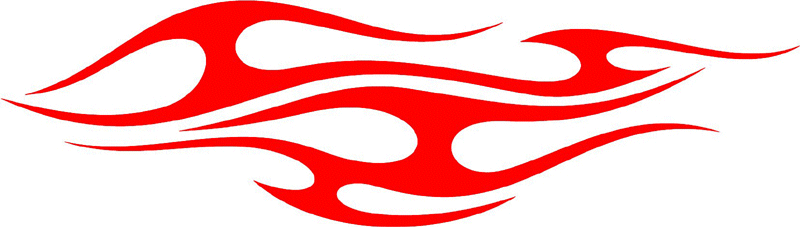 tribal_076 Tribal Flames Graphic Flame Decal